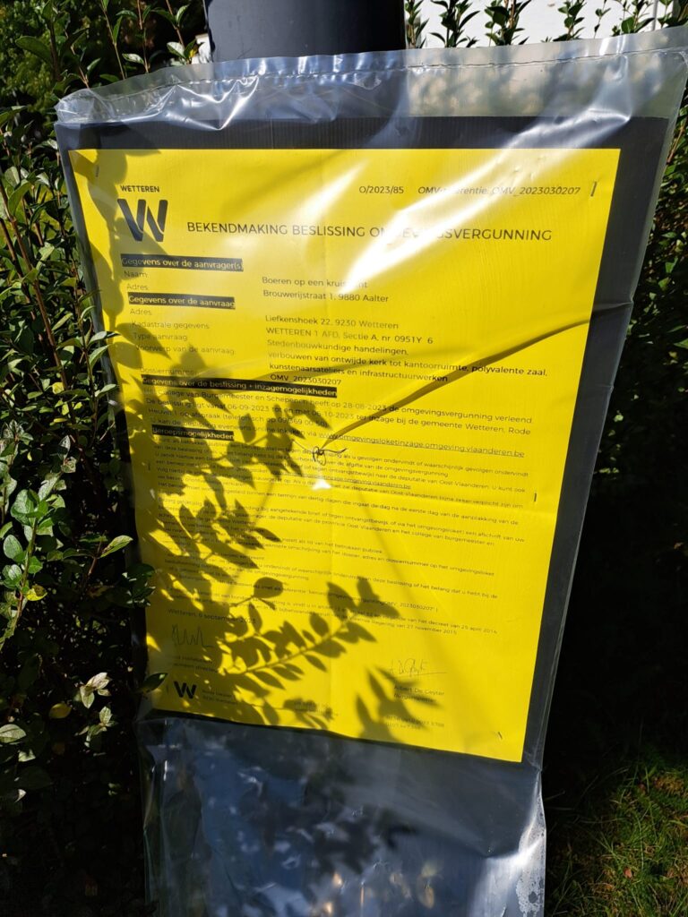Omgevingsvergunning is verleend